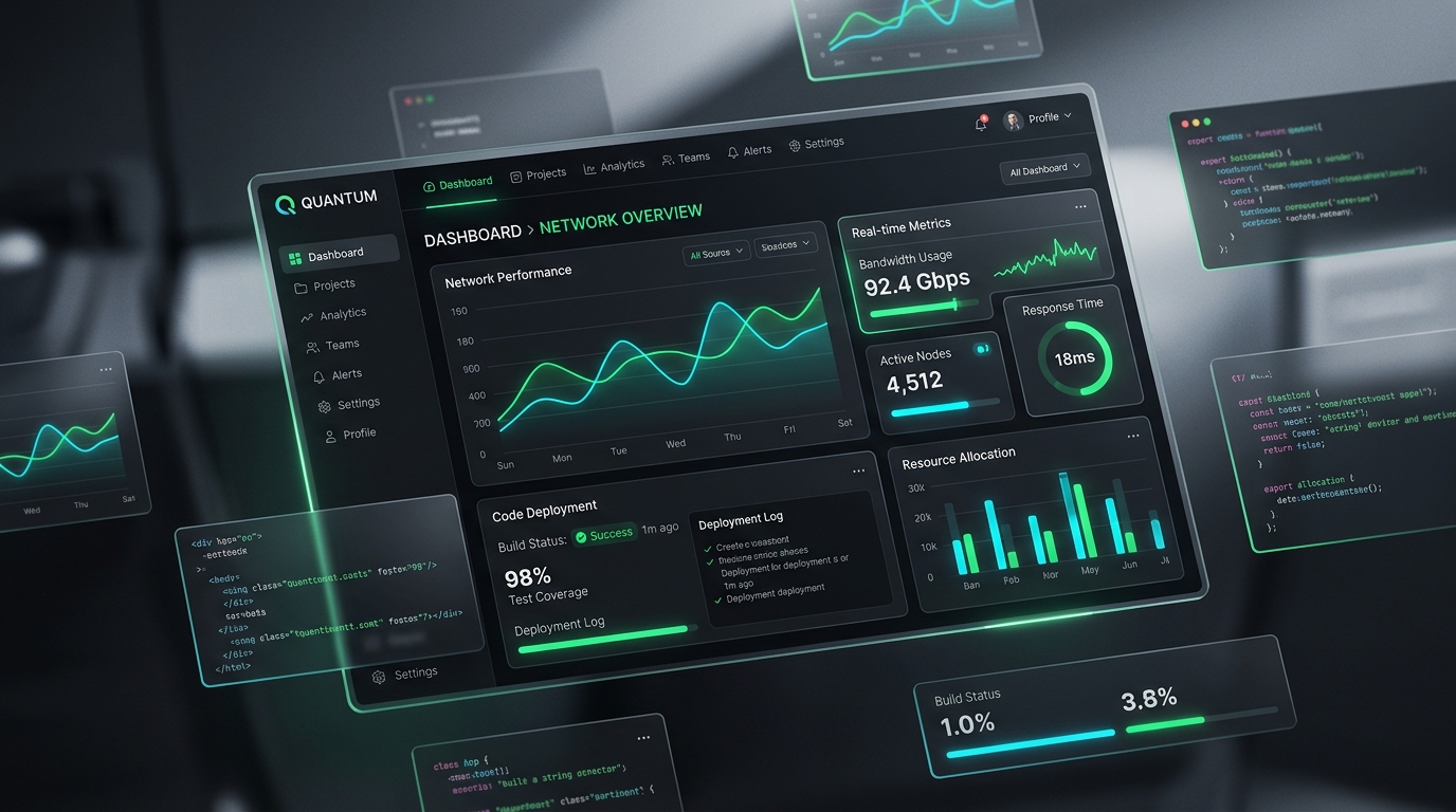Modern web application architecture and dashboard